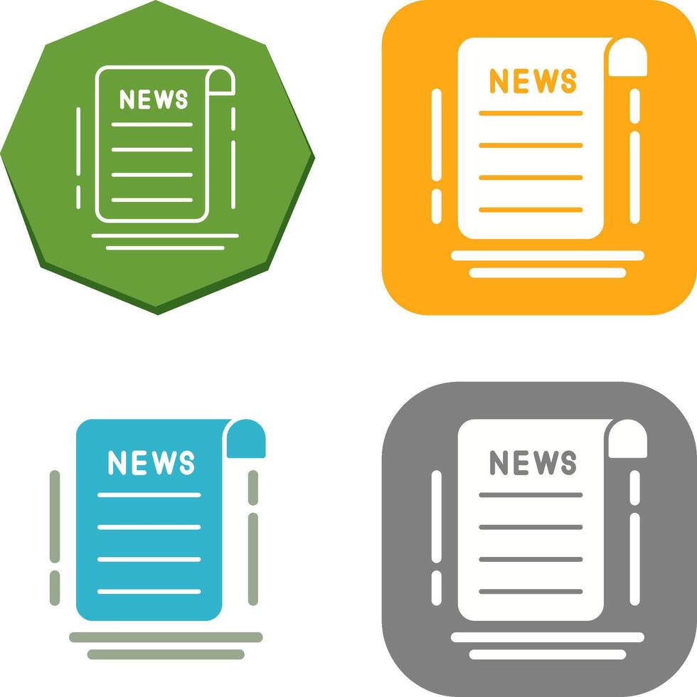 News Icon Design vector