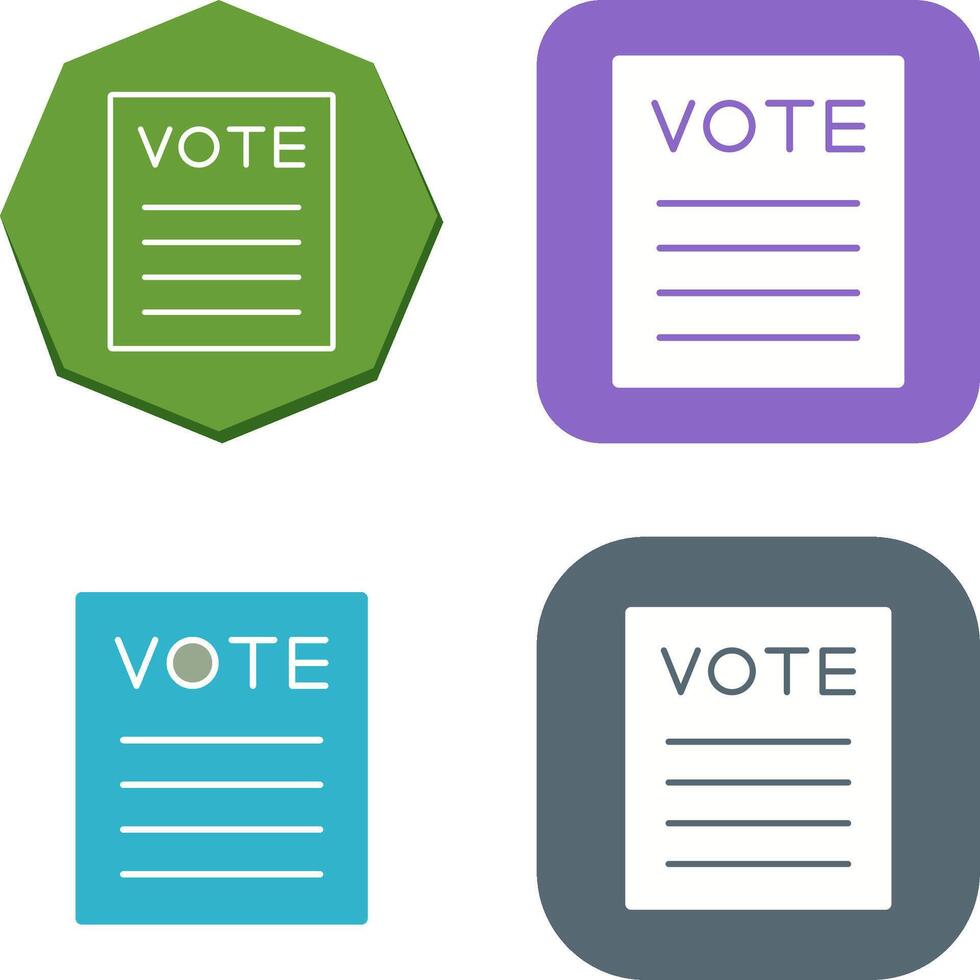 Vote Icon Design vector