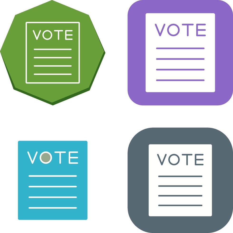 Vote Icon Design vector