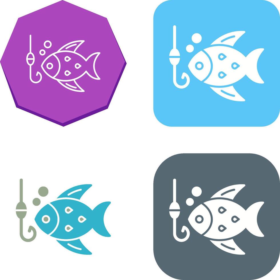 Fishing Icon Design vector