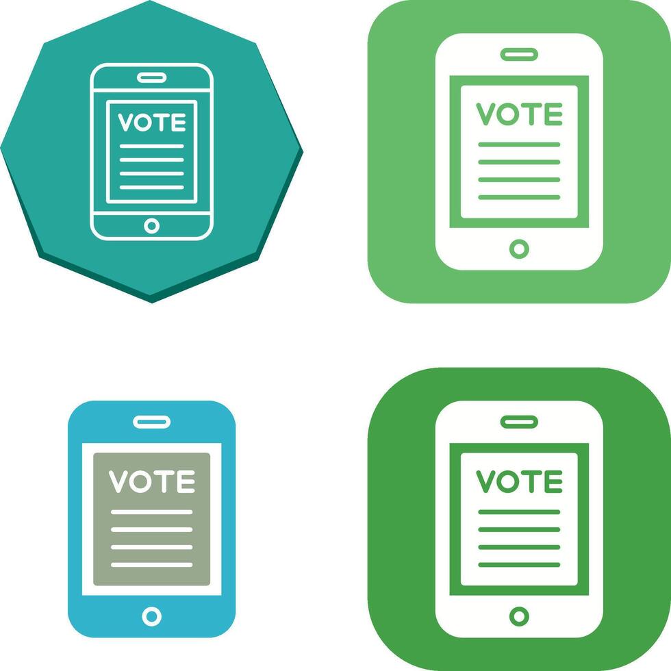 Vote Icon Design vector