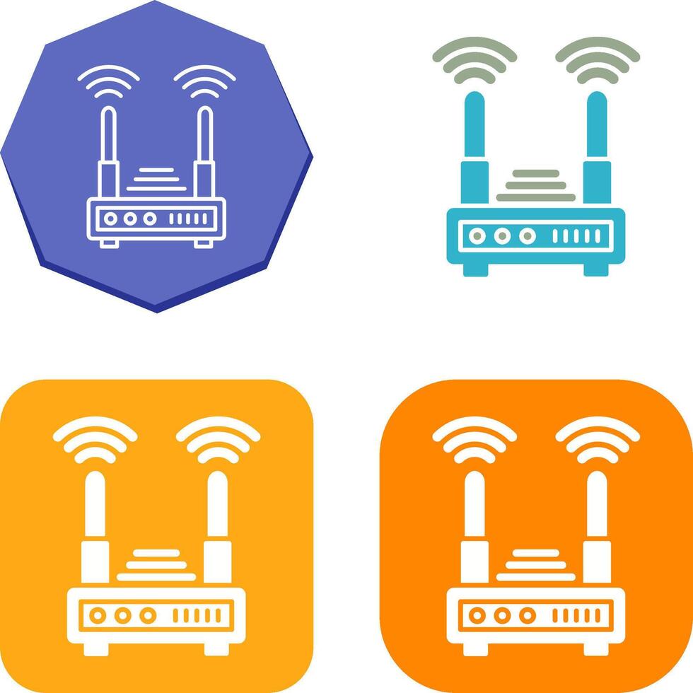 Router Icon Design vector