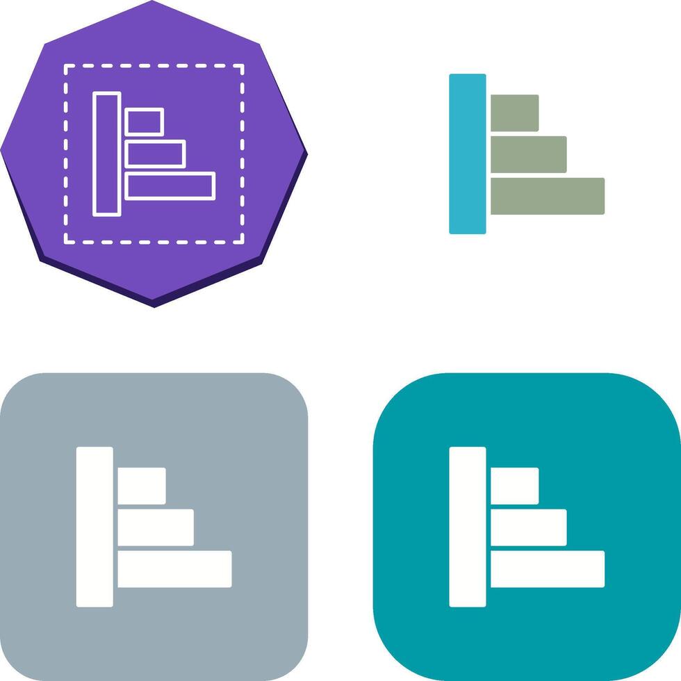 Object Alignment Icon Design vector