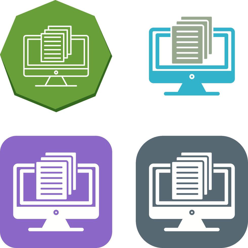 Document Icon Design vector