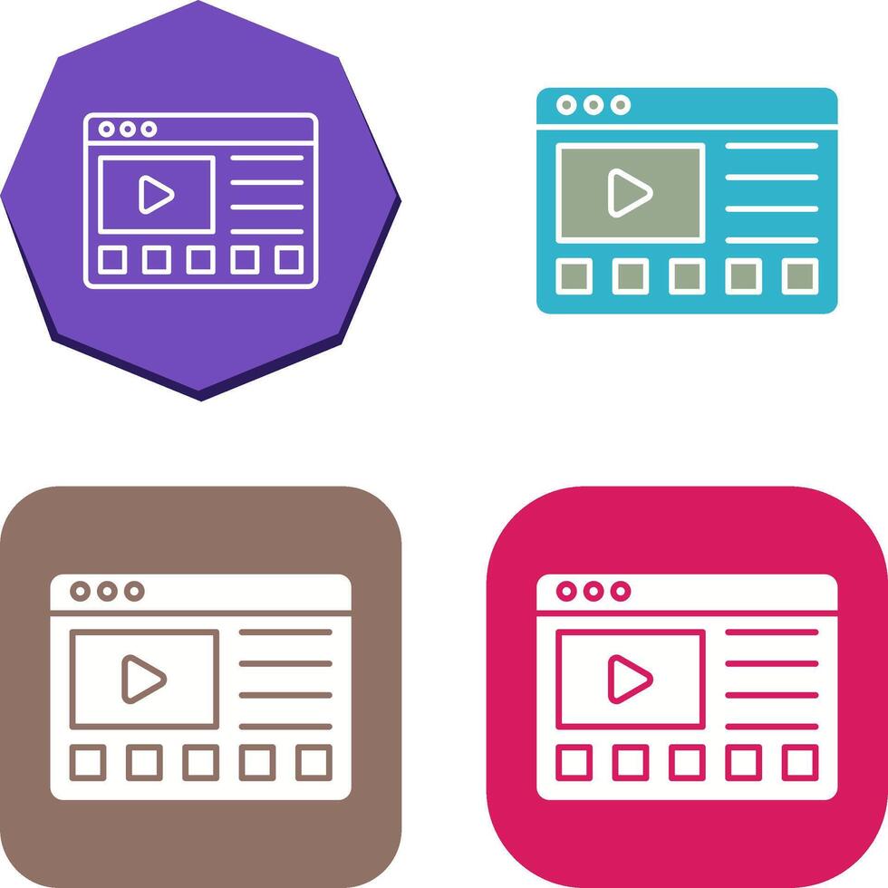 Online Tutorials Icon Design vector