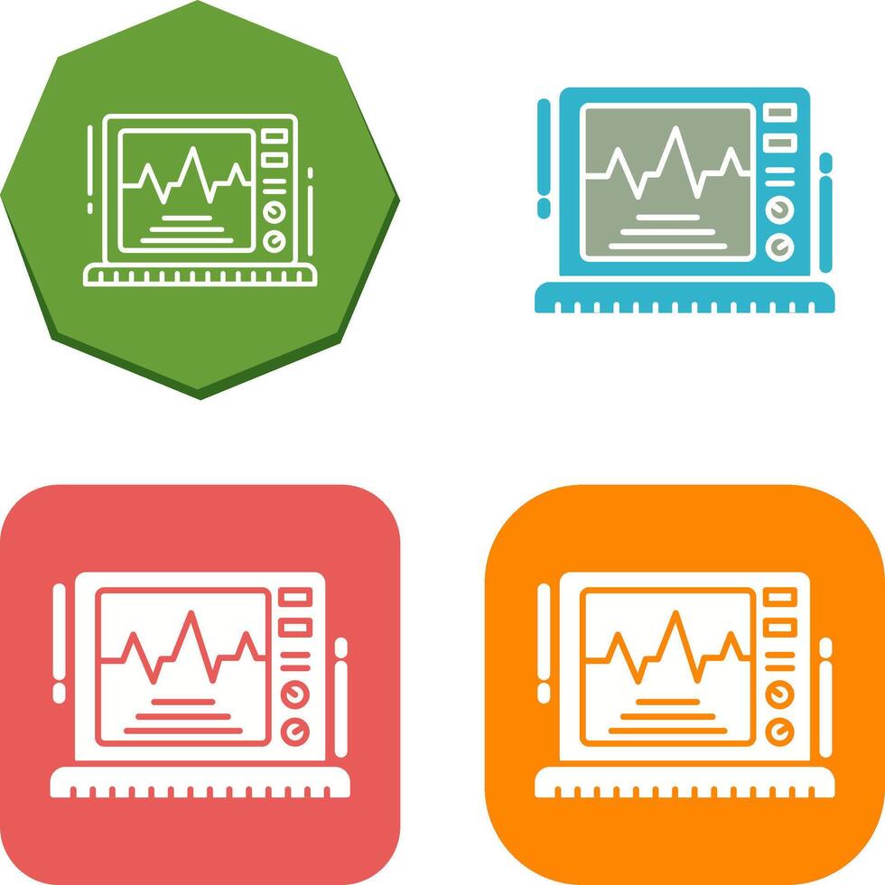 ekg monitor icono diseño vector