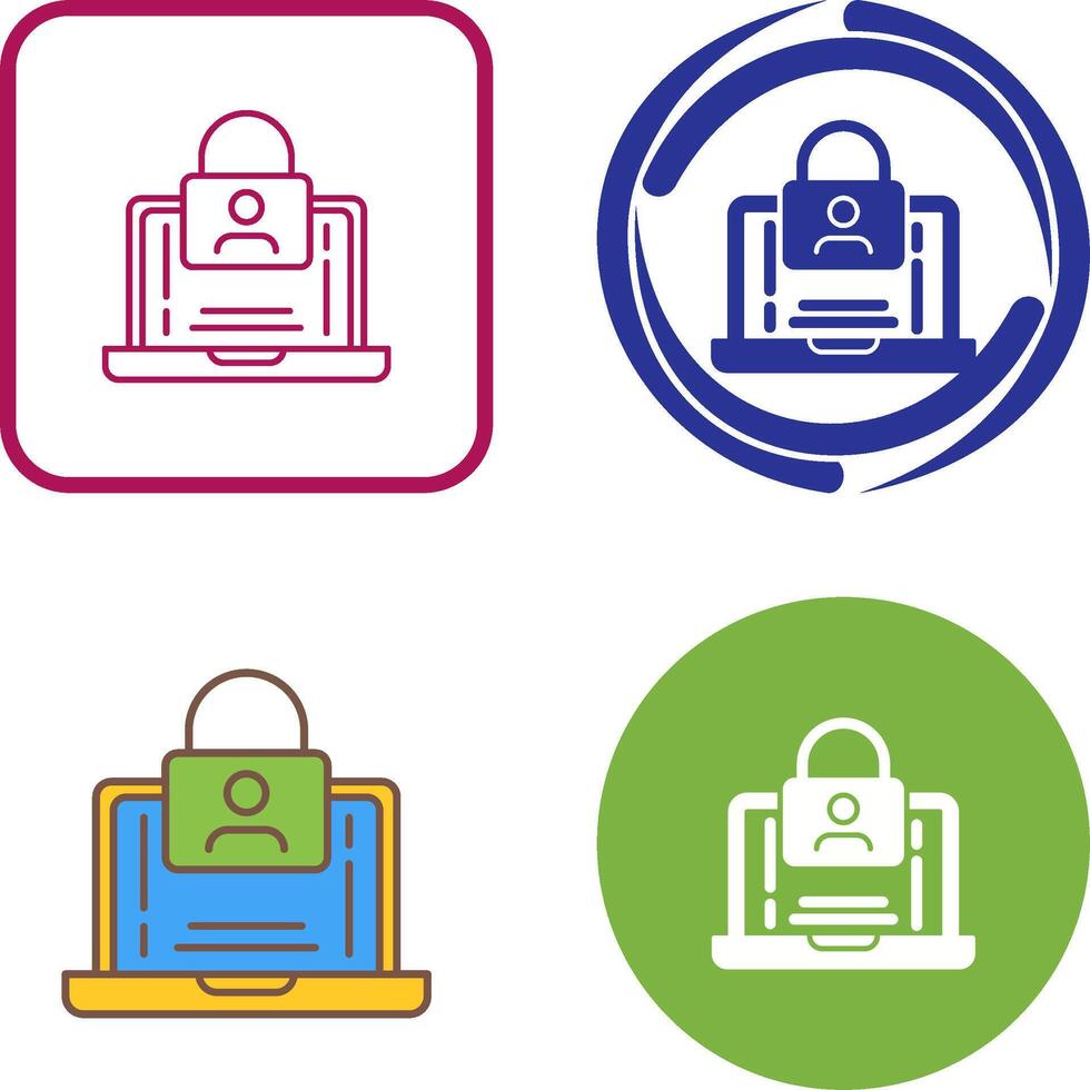 Authentication Icon Design vector