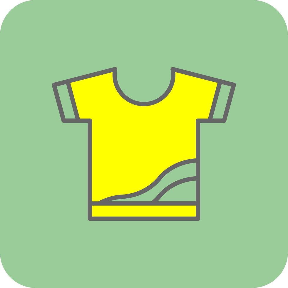 Shirt Glyph Gradient Corner Icon vector