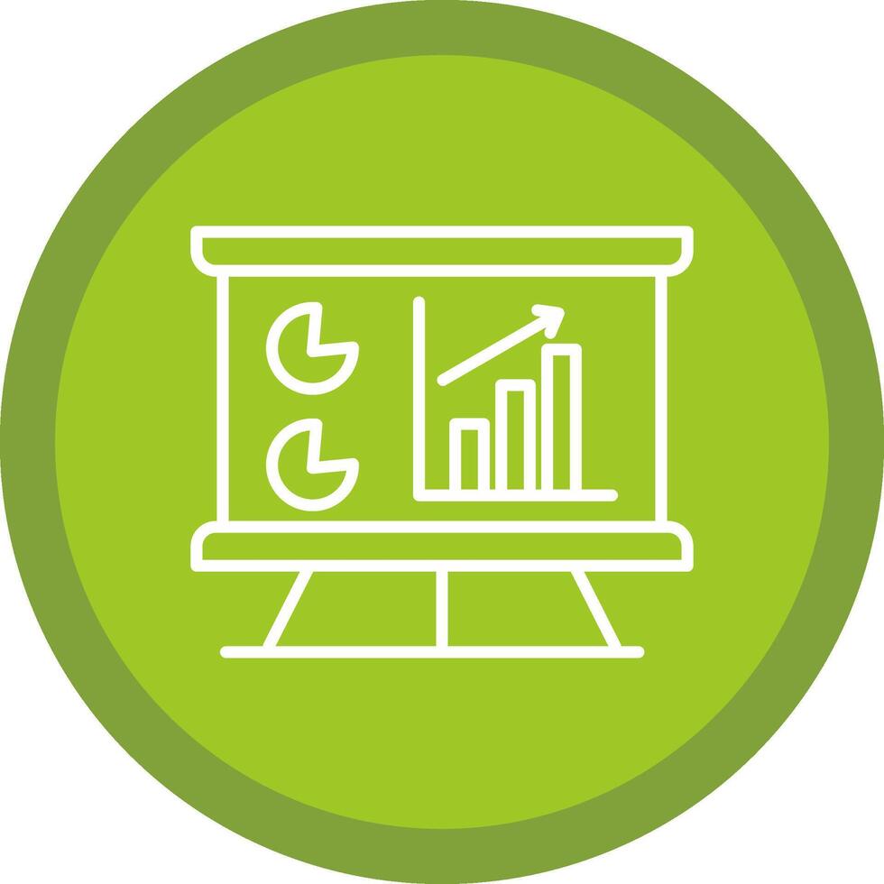 Data Analytics Line Multi Circle Icon vector