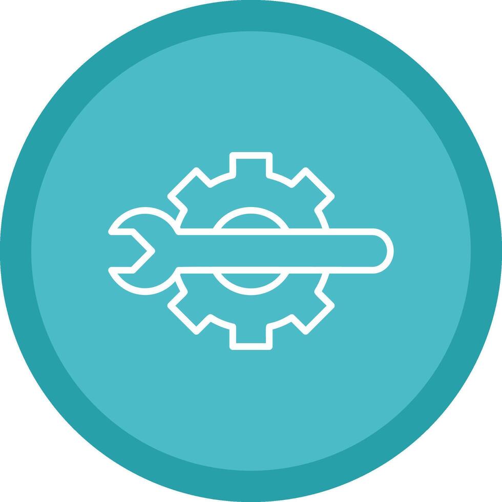 Technical Tools Line Multi Circle Icon vector
