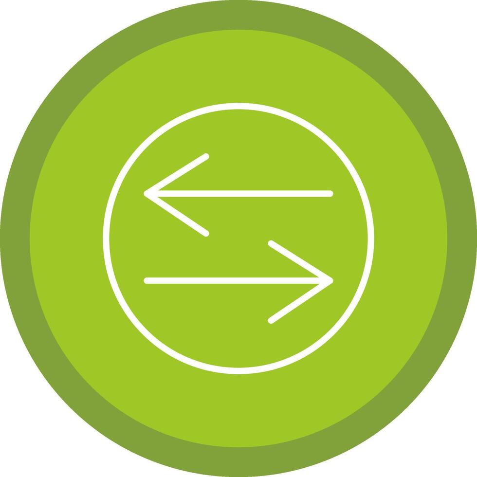 Swap Line Multi Circle Icon vector