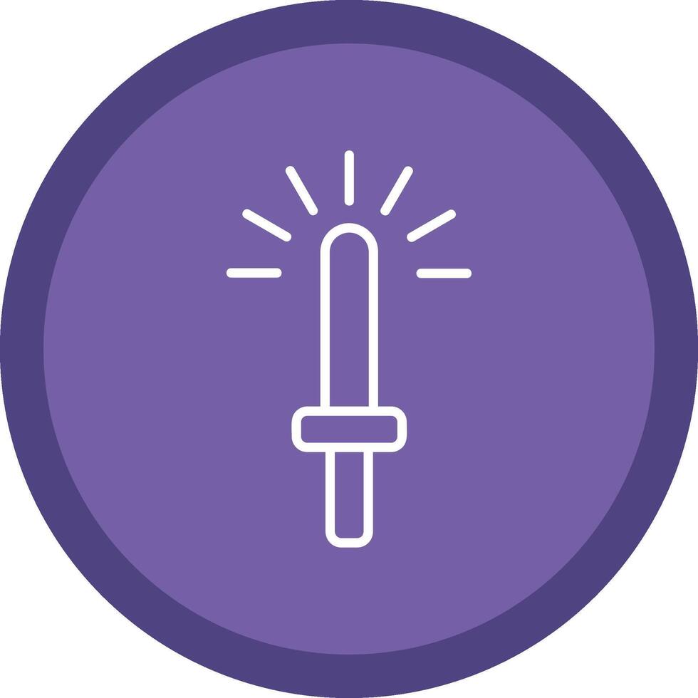Light Stick Line Multi Circle Icon vector