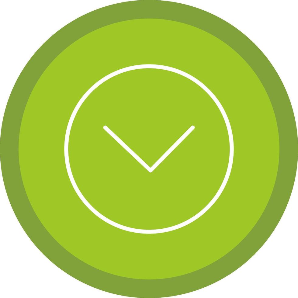 Chevron Line Multi Circle Icon vector