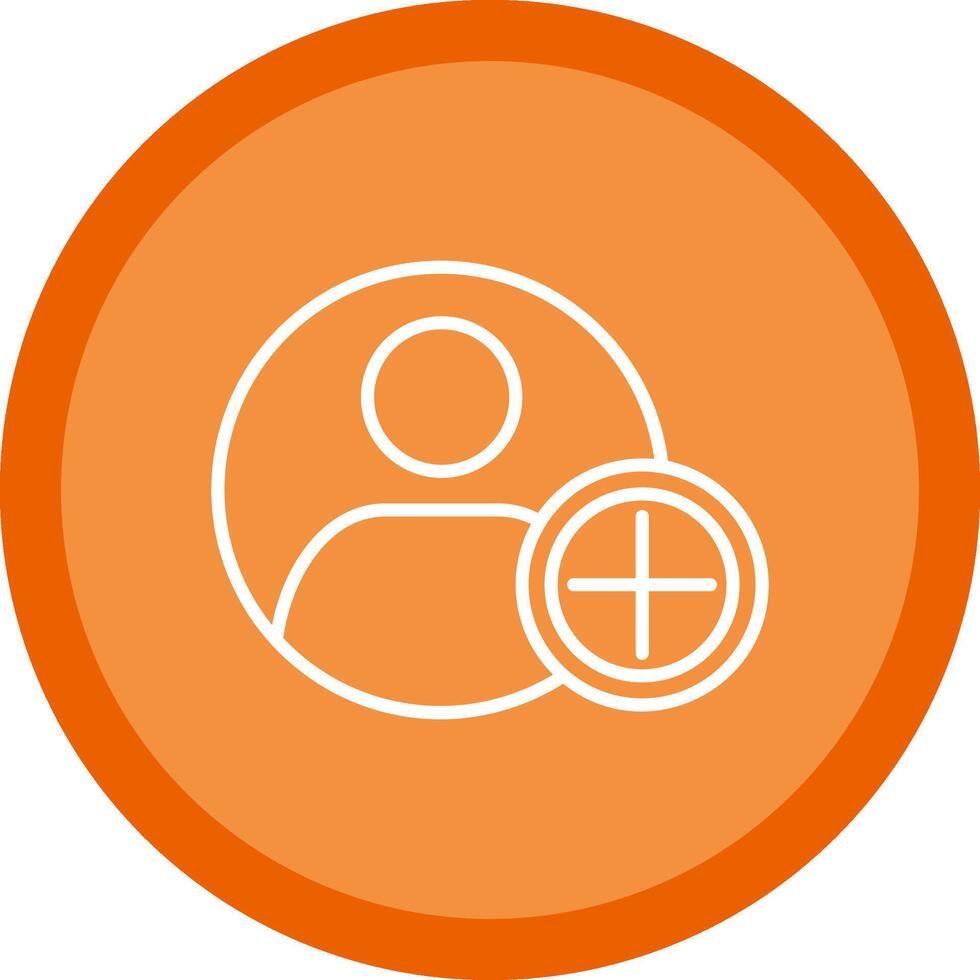 Add Line Multi Circle Icon vector
