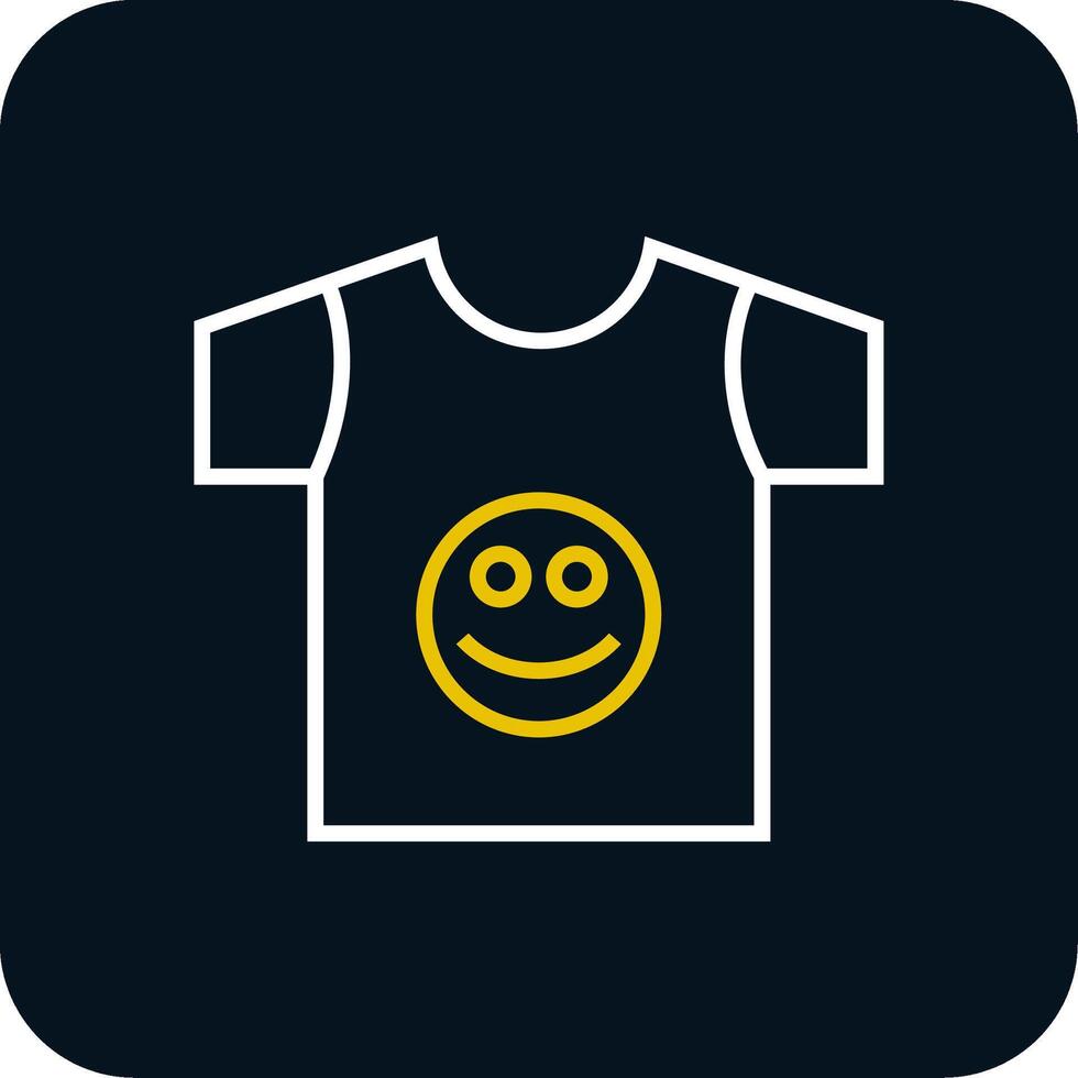 T Shirt Line Red Circle Icon vector