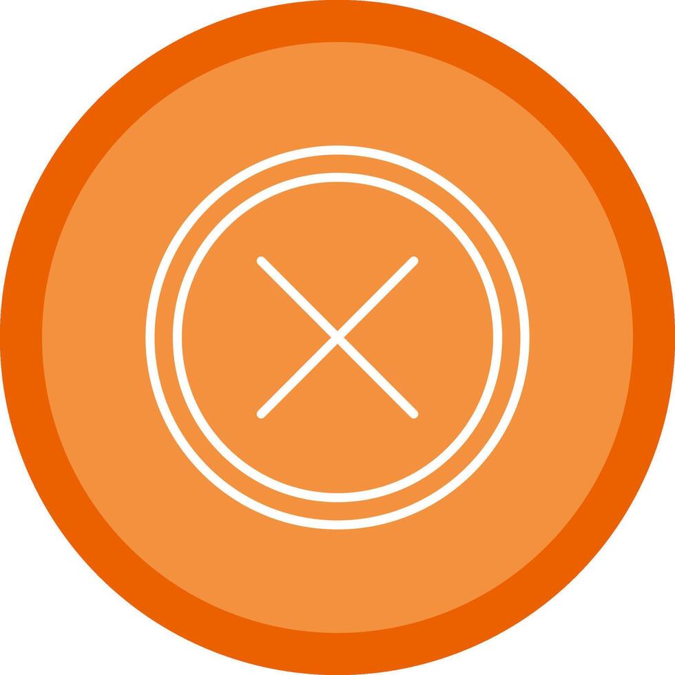 Cross Line Multi Circle Icon vector