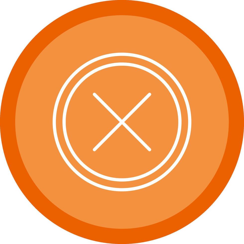 Cross Line Multi Circle Icon vector