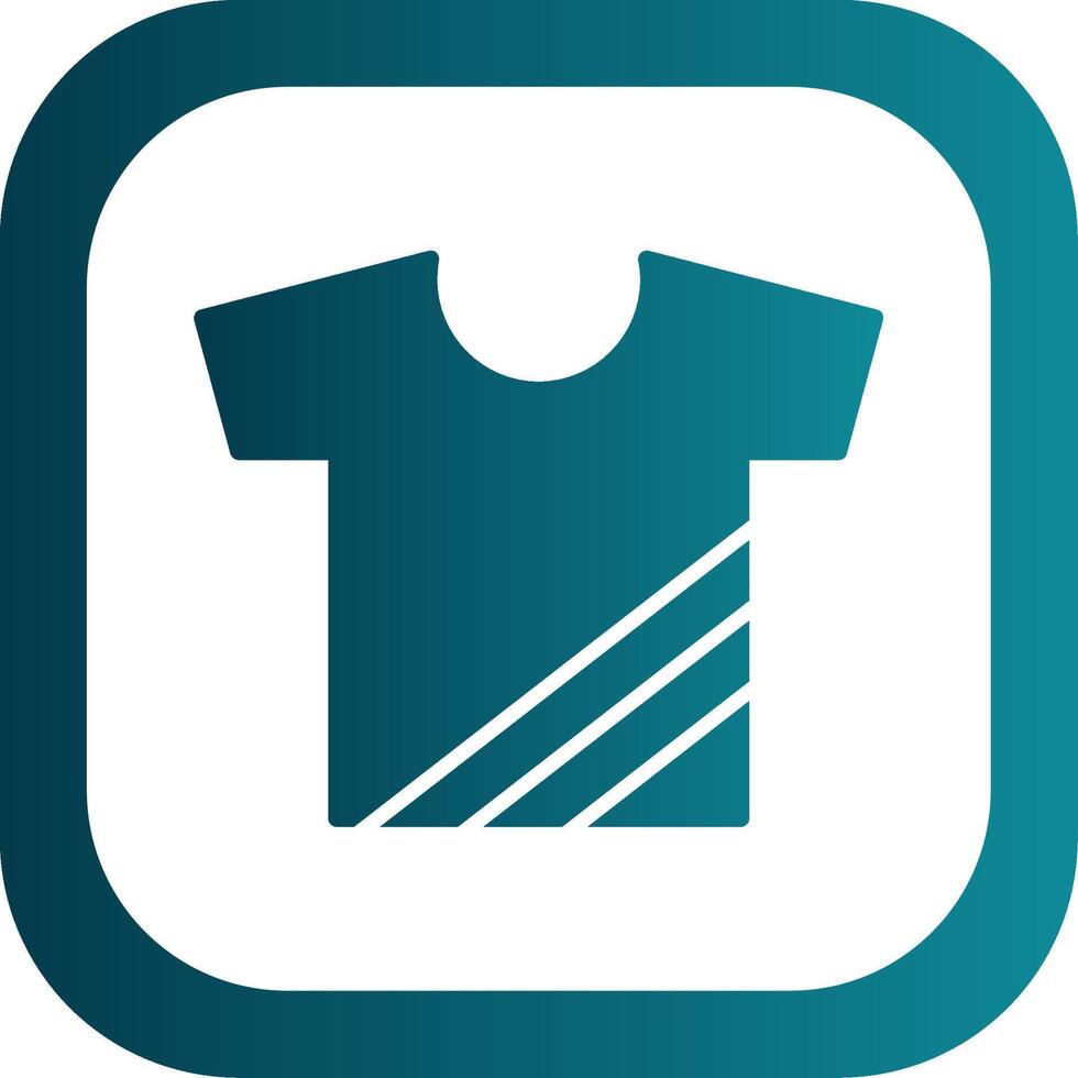 Tshirt Glyph Gradient Corner Icon vector