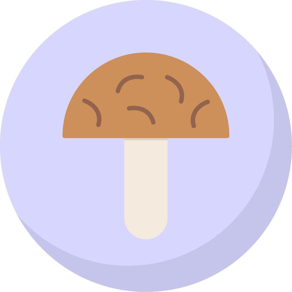 Mushrooms Flat Bubble Icon vector