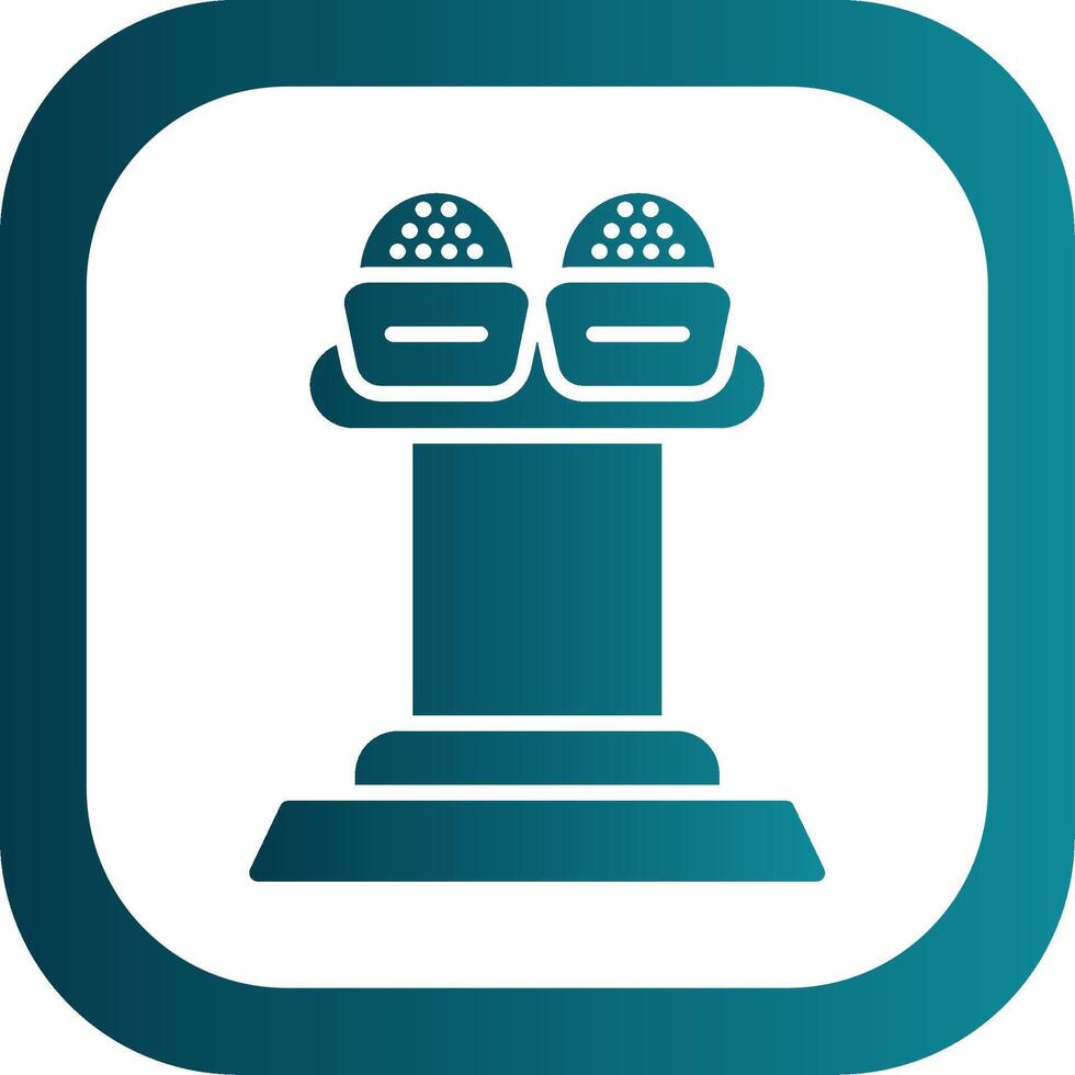 Press Release Glyph Gradient Corner Icon vector