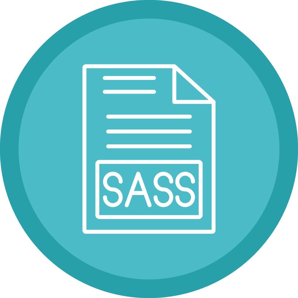 Sass Line Multi Circle Icon vector