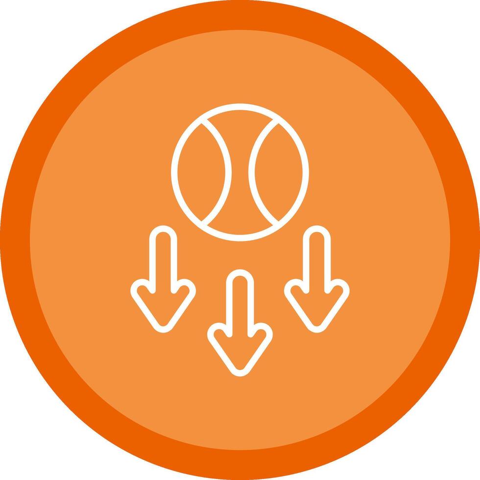 Gravity Line Multi Circle Icon vector