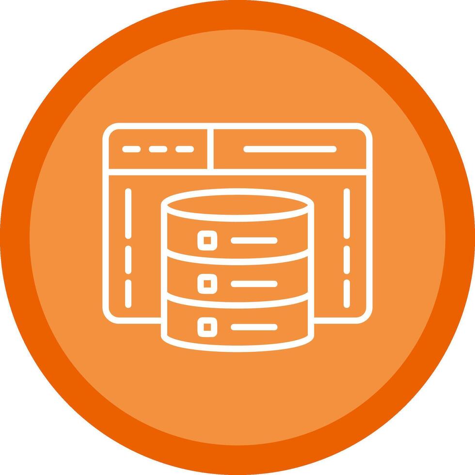 Web Development Line Multi Circle Icon vector