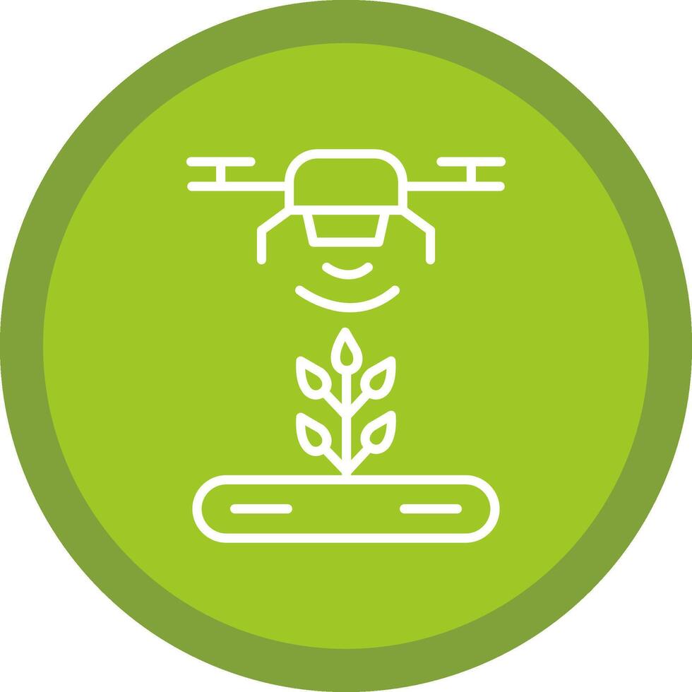 Automatic Irrigatior Line Multi Circle Icon vector