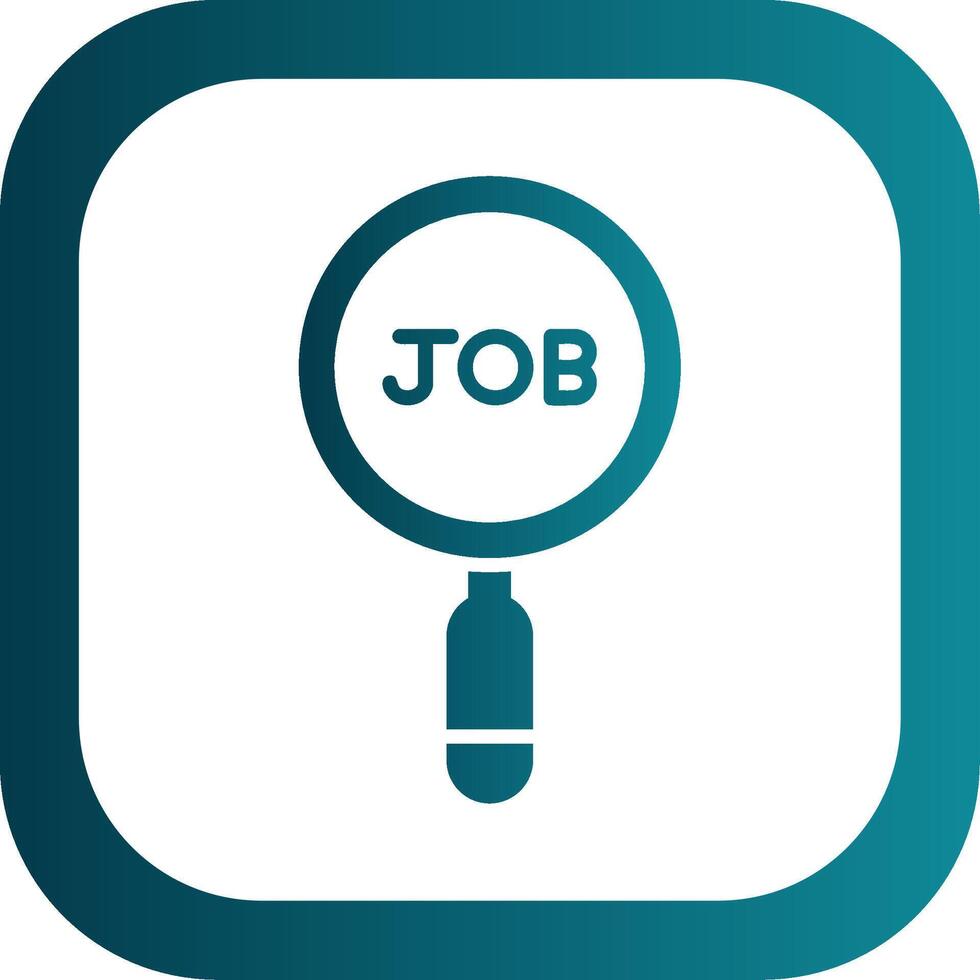 Job Search Glyph Gradient Corner Icon vector