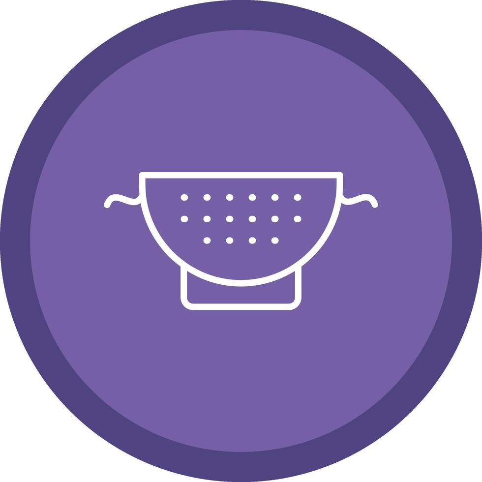 Strainer Line Multi Circle Icon vector