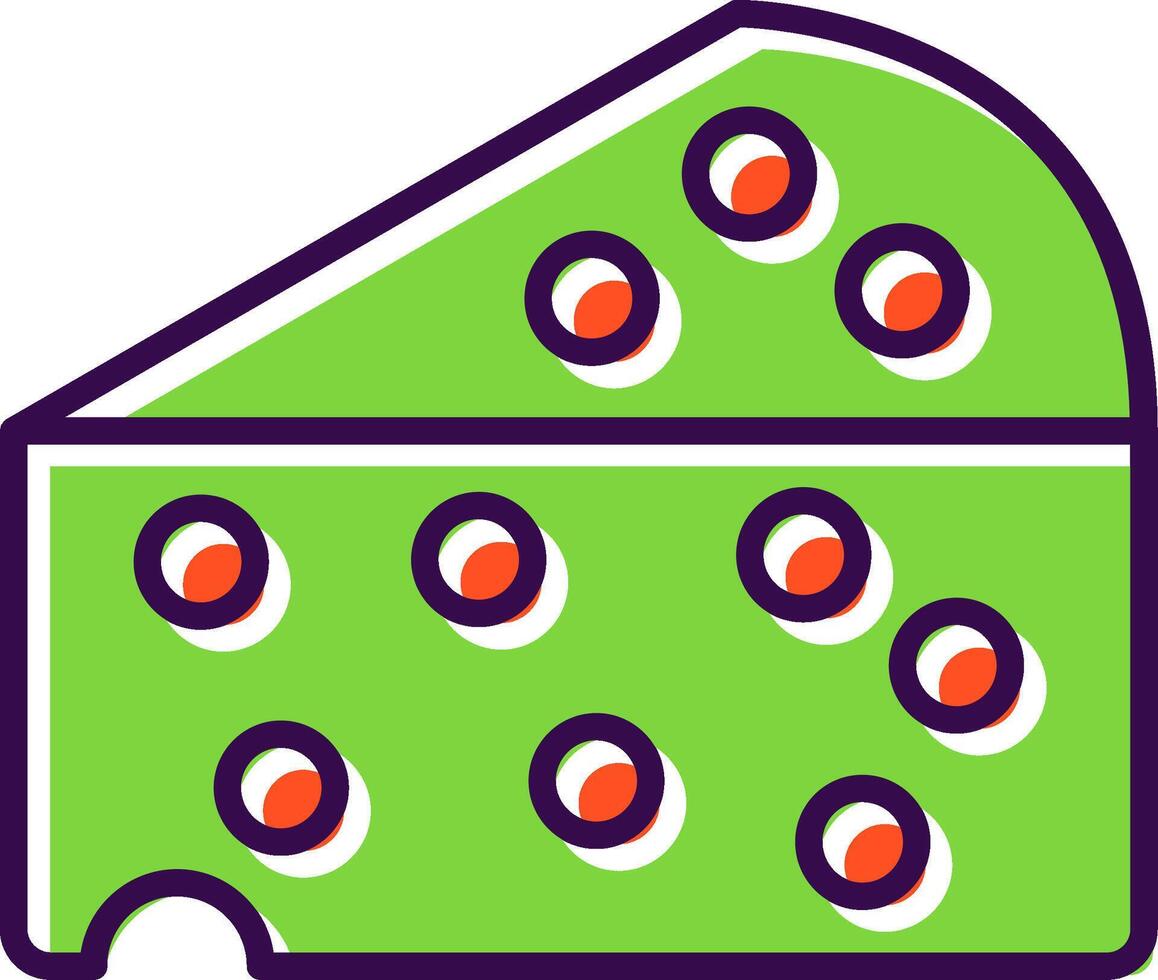 Cheese filled Design Icon vector
