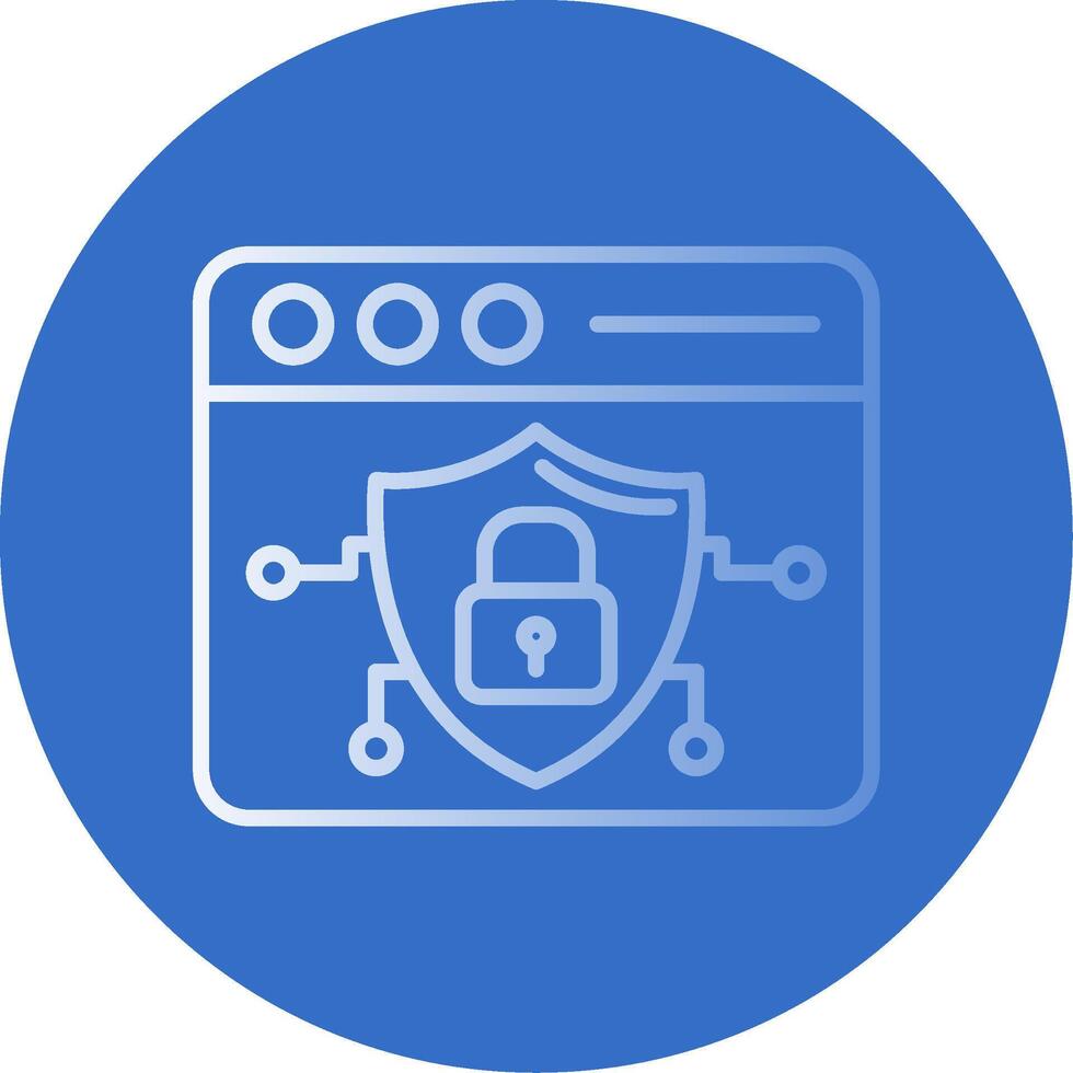 Browser Flat Bubble Icon vector