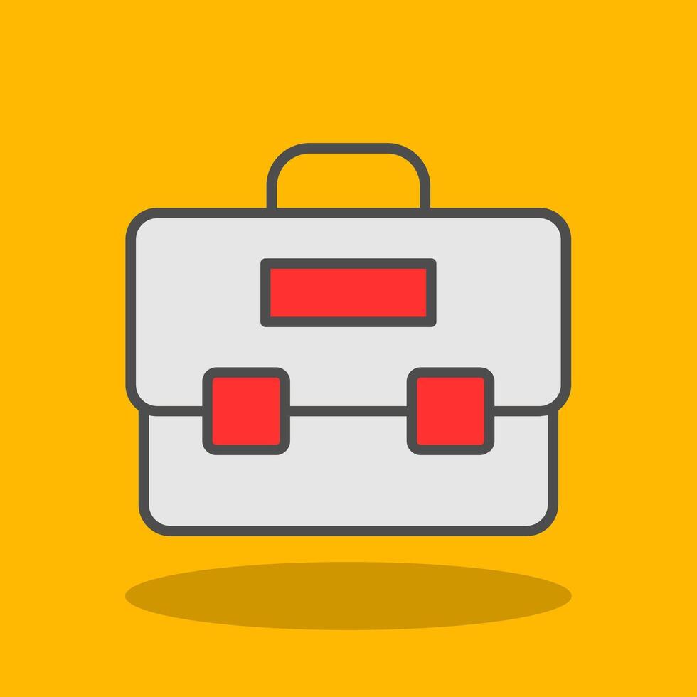 Work Filled Shadow Icon vector