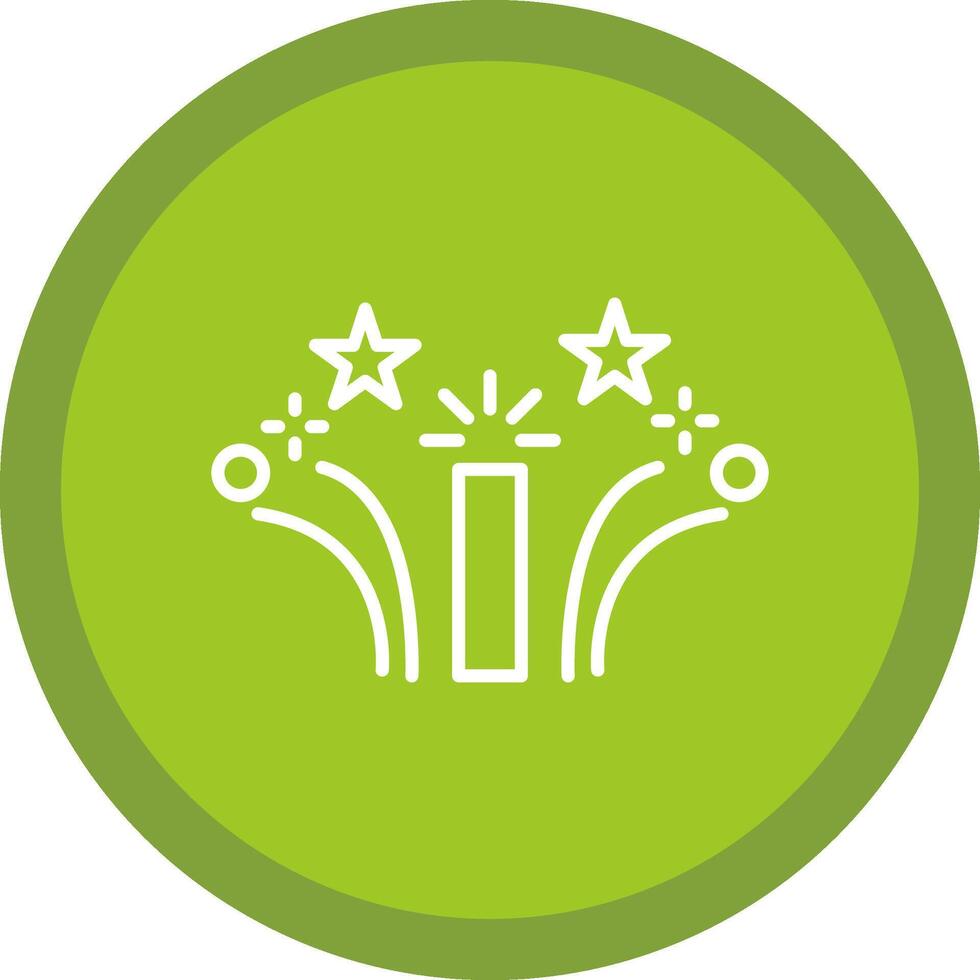 Firework Line Multi Circle Icon vector