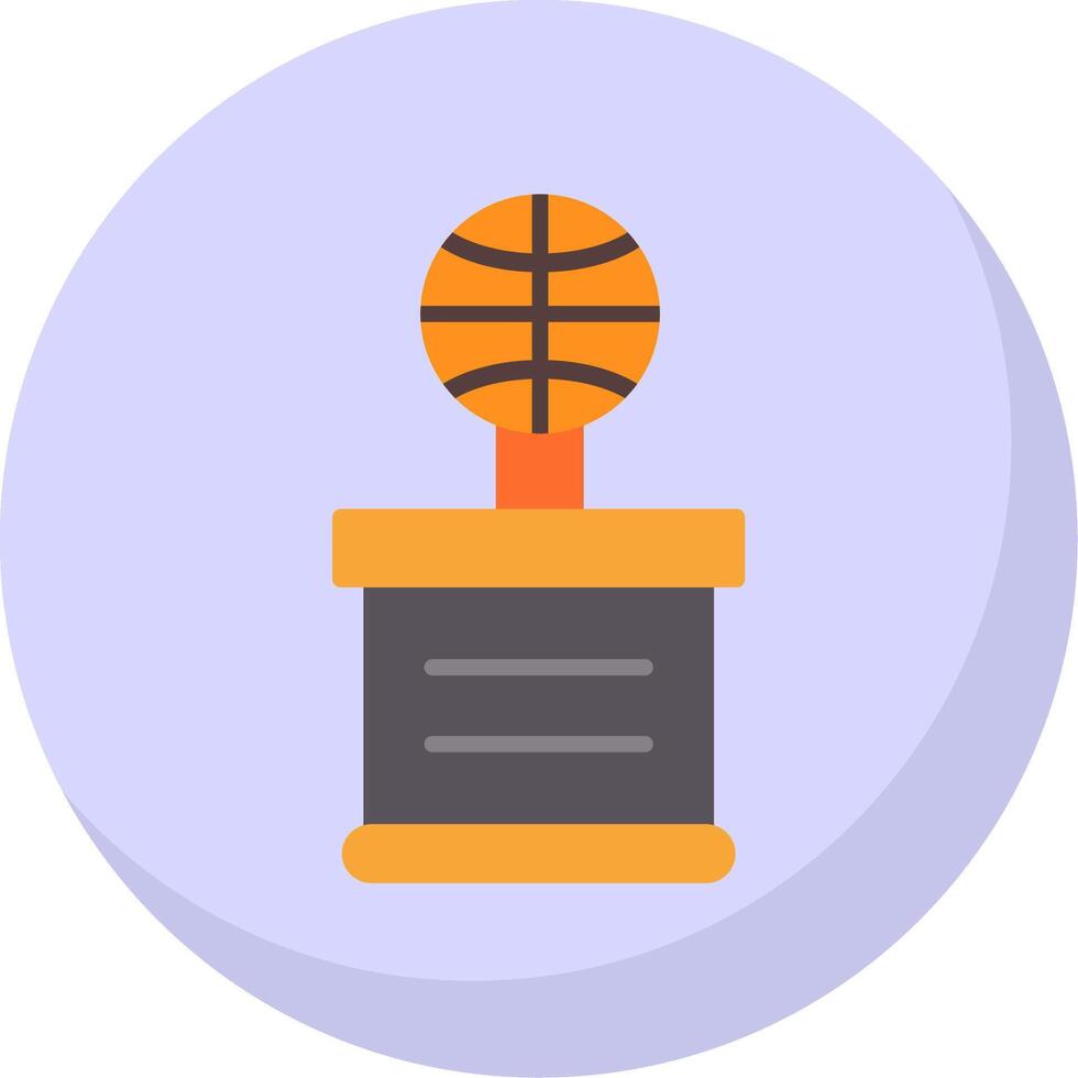 Basketball Flat Bubble Icon vector