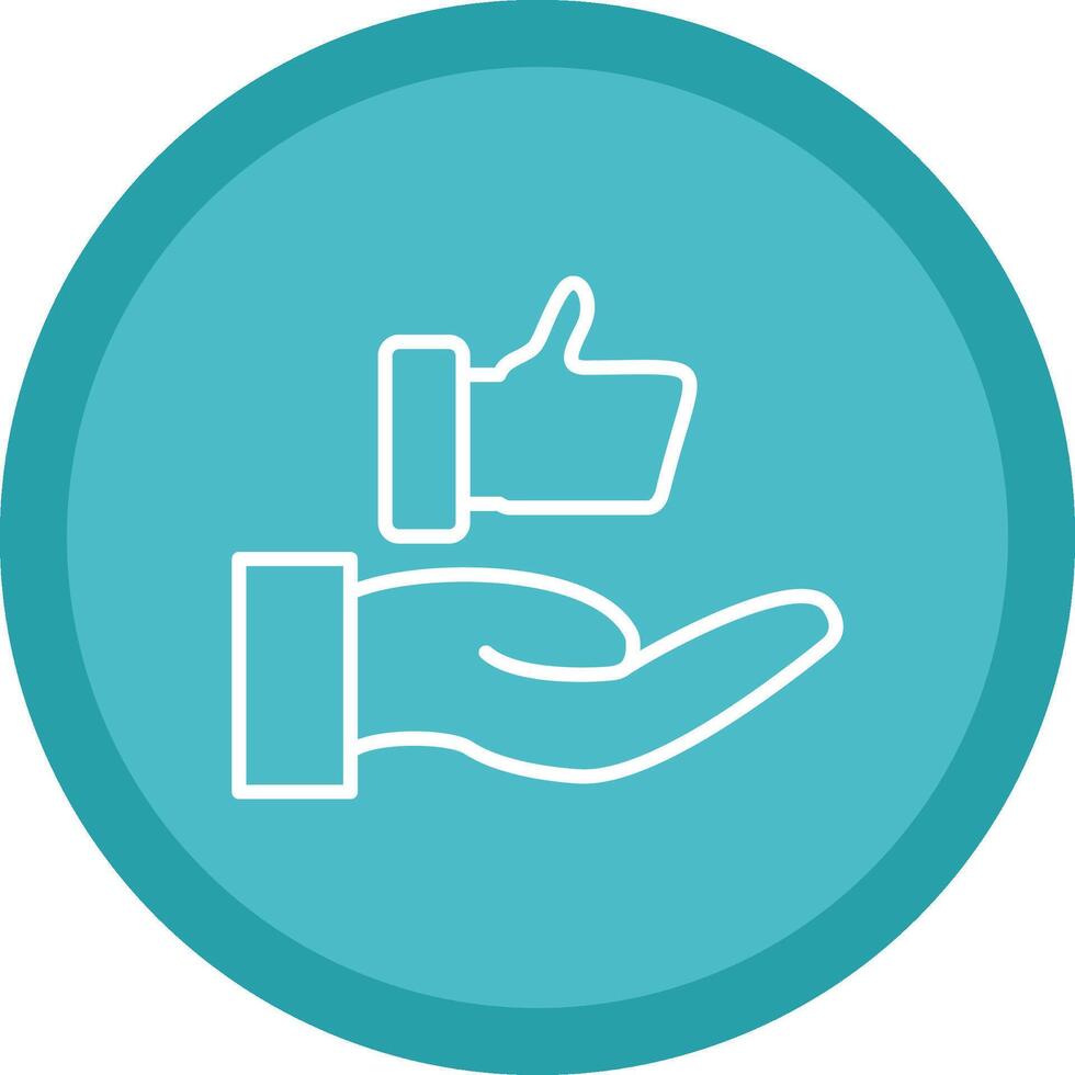 Customer Satisfaction Line Multi Circle Icon vector