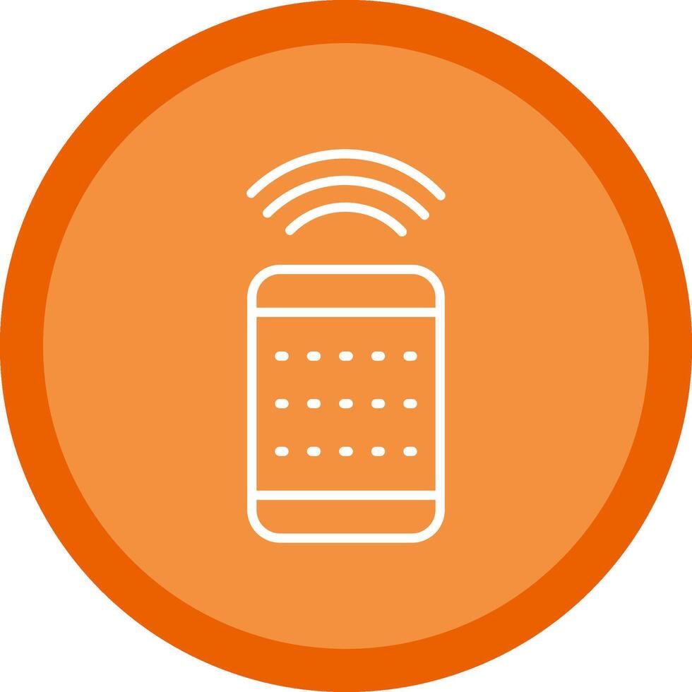 Remote Control Line Multi Circle Icon vector