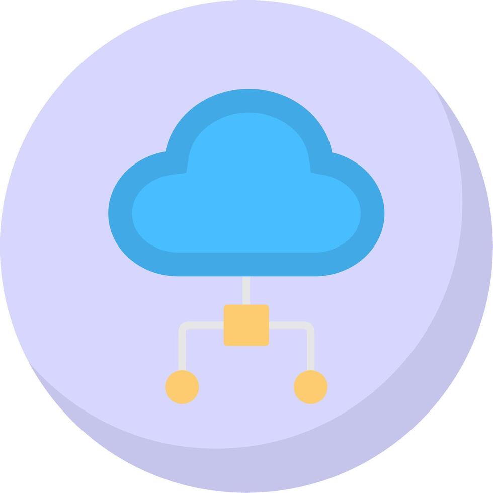 Cloud Computing Flat Bubble Icon 44259825 Vector Art at Vecteezy