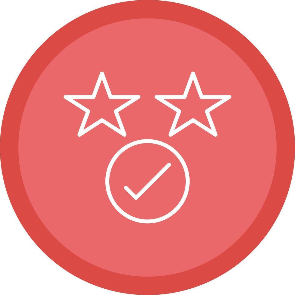 Rating Line Multi Circle Icon vector