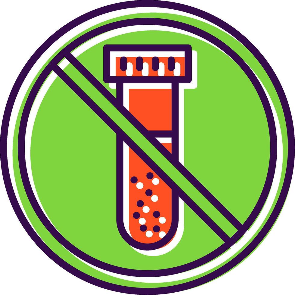 Prohibited Sign filled Design Icon vector