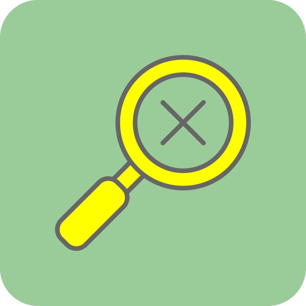 Cross Search Glyph Gradient Corner Icon vector