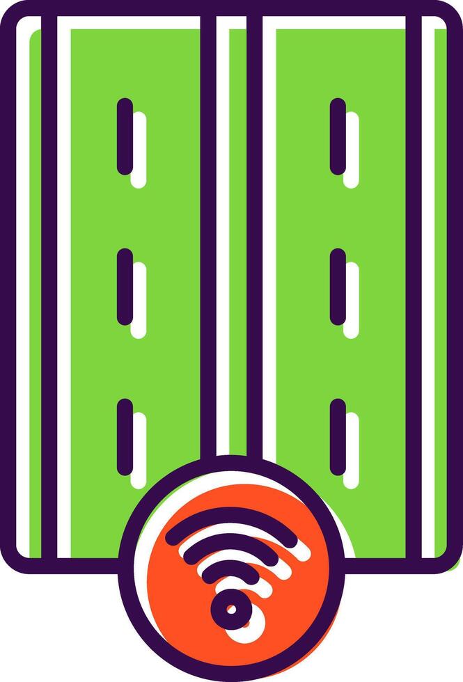 Motorway filled Design Icon vector