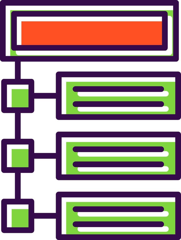 Program filled Design Icon vector