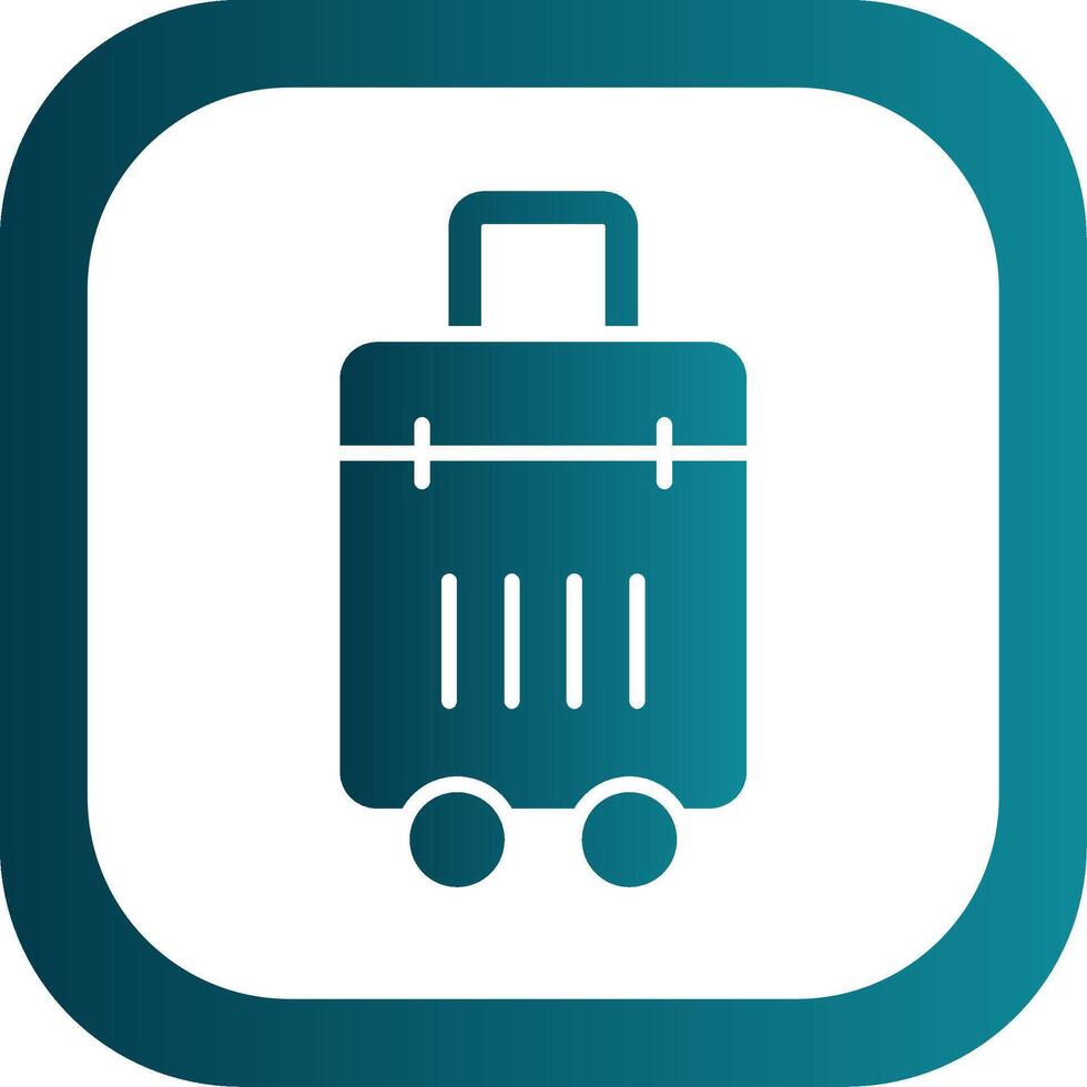 Bag Glyph Gradient Corner Icon vector