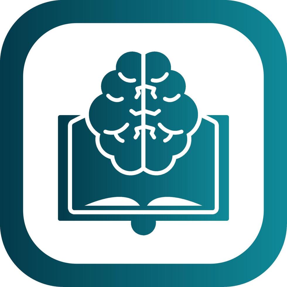 Book Glyph Gradient Corner Icon vector