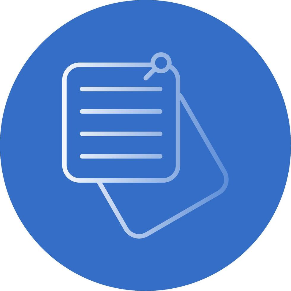 Pinned Flat Bubble Icon vector