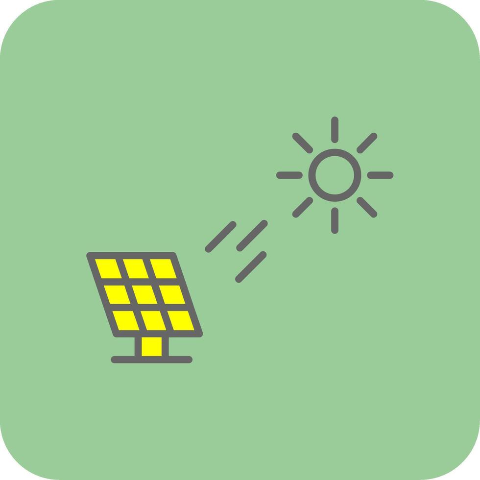 Solar Power Glyph Gradient Corner Icon vector