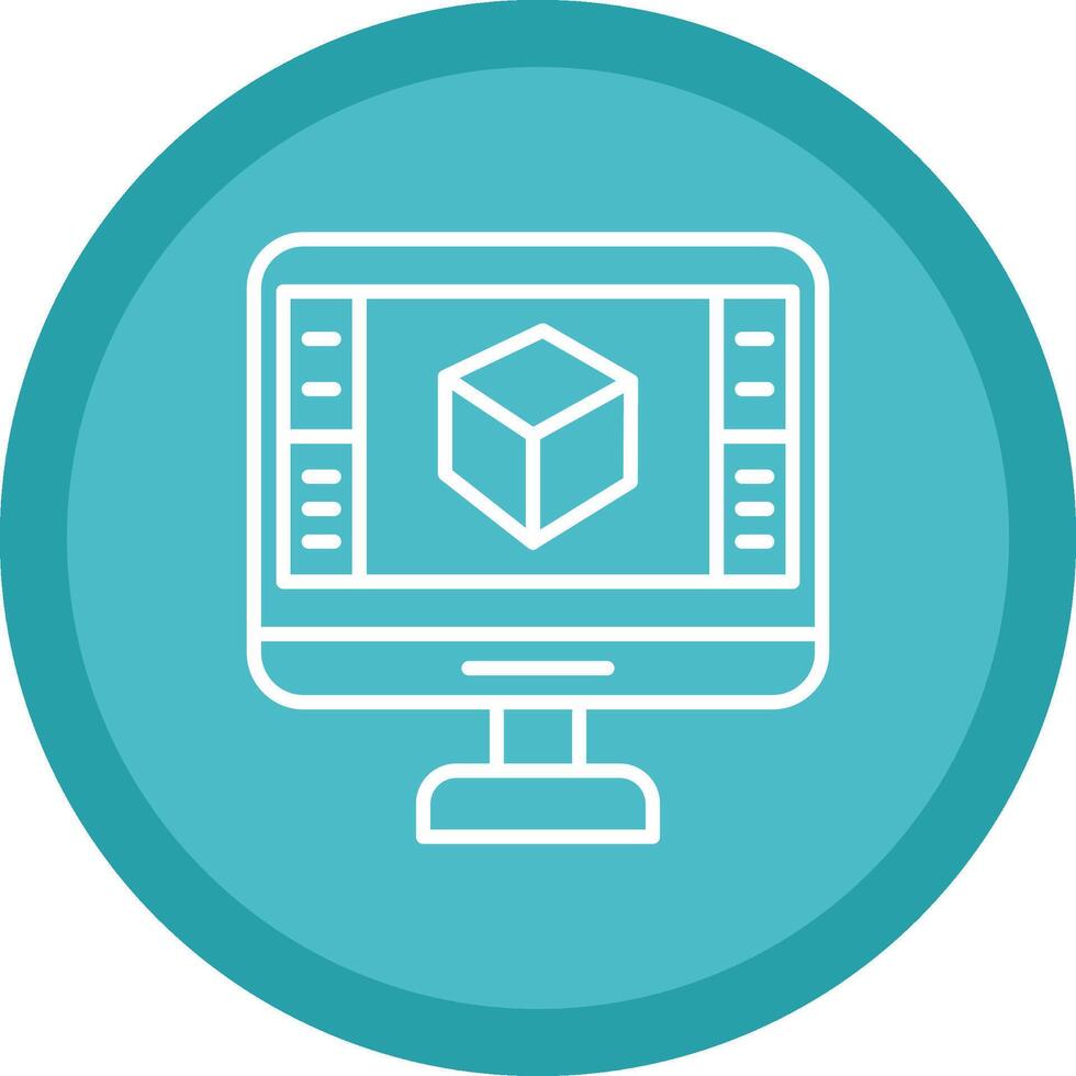 Product Design Line Multi Circle Icon vector