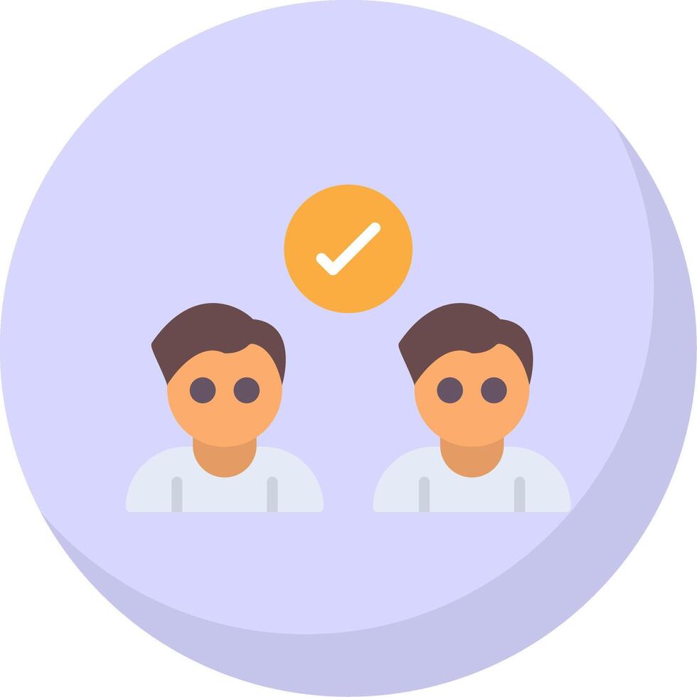 Deal Flat Bubble Icon vector