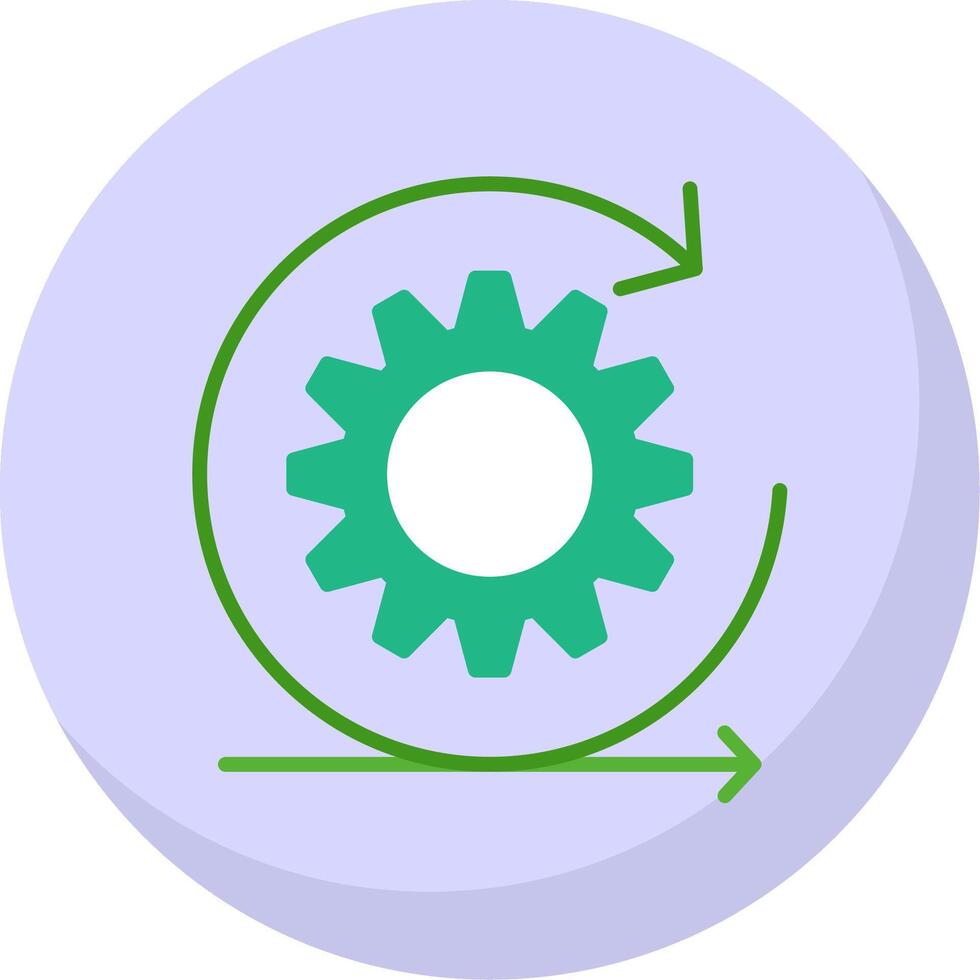 Scrum Flat Bubble Icon vector